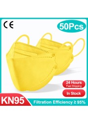 KN95 CE Face Mask FFP2 Mascarillas Approved fpp2 Facial Mascherine Reusable Adult Men Women Colorful Mask Protective Fish Mask