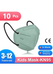 Mascarillas FPP2 Niños FFP2 9-12 Years Old Kids Child Protection Mask 5 Layers CE FFP2 Child Protection Masks KN95 KN95 Mask FFP 2