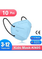 Mascarillas FPP2 Niños FFP2 9-12 Years Old Kids Child Protection Mask 5 Layers CE FFP2 Child Protection Masks KN95 KN95 Mask FFP 2