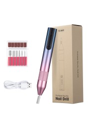 SENIGNOL Portable Electric Nail Machine Wireless Rechargeable Nail Drill for Manicure Pedicure Nail Saw Kit Nail Salon Tool