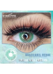 Eyeshire Colored Contact Lenses 1 Pair Natural Tinted Multicolor Beauty Pupil Yearly Contactlen For Eyes Cosmetics Makeup Contacts