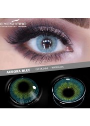 Eyeshire Colored Contact Lenses 1 Pair Natural Tinted Multicolor Beauty Pupil Yearly Contactlen For Eyes Cosmetics Makeup Contacts