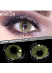 Eyeshire Colored Contact Lenses 1 Pair Natural Tinted Multicolor Beauty Pupil Yearly Contactlen For Eyes Cosmetics Makeup Contacts