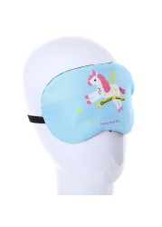 Cartoon Unicorn Sleep Mask Cool Breathable Men Women Lovely Shading Sleeping Eye Mask Adult Children Sleeping Aid Eye Patches Cover