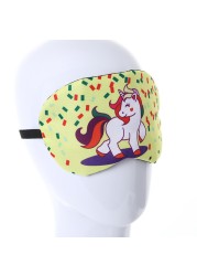 Cartoon Unicorn Sleep Mask Cool Breathable Men Women Lovely Shading Sleeping Eye Mask Adult Children Sleeping Aid Eye Patches Cover