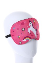 Cartoon Unicorn Sleep Mask Cool Breathable Men Women Lovely Shading Sleeping Eye Mask Adult Children Sleeping Aid Eye Patches Cover