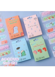 Cute cartoon boxes of waterproof dressing 20 children's hemostatic stick band aid small pure and fresh and breathable wear feet