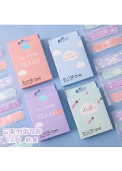 Cute cartoon boxes of waterproof dressing 20 children's hemostatic stick band aid small pure and fresh and breathable wear feet