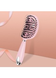 Scalp Massage Comb For Women, Bristles And Nylon, For Wet Or Curly Hair, Detangling Hair, For Hairdressing Salon