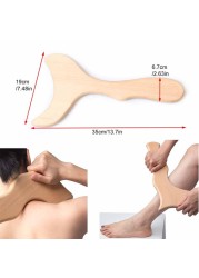 Tcare Wooden Body Foot Massager Device Reflexology Acupuncture Thai Massage Roller Therapy Scrap Meridians Lymphatic Health Care