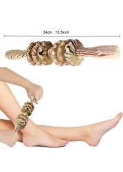 Tcare Wooden Body Foot Massager Device Reflexology Acupuncture Thai Massage Roller Therapy Scrap Meridians Lymphatic Health Care