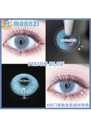 MOONZI Wine Gray Color Contact Lenses Mini Colored Eye Contact Lenses Cosplay Yearly 2pcs/pair Degree Myopia Prescription