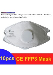 LAIANZHI CE FFP3 Face Masks Disposable Virus Protective Valve Face Mask ffp3fan fpp3 Headwear Certified Health Masks