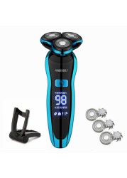 Electric Razor Electric Shaver Rechargeable Shaver For Men Beard Shaving Wet Dry Dual Use Water Proof Fast Shipping