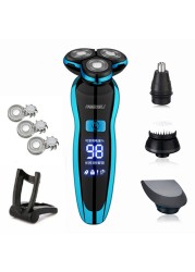 Electric Razor Electric Shaver Rechargeable Shaver For Men Beard Shaving Wet Dry Dual Use Water Proof Fast Shipping