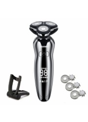 Electric Razor Electric Shaver Rechargeable Shaver For Men Beard Shaving Wet Dry Dual Use Water Proof Fast Shipping