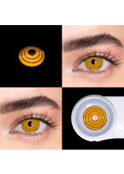 Bio-Essence 1 Pair Cosplay Colored Contact Lenses Anime Eyes Accessory Chainsaw Man Makima Cosplay Red Lenses Anime Lenses