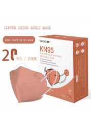 10/20pcs FFp2 Masks Reuse Copper Oxide Ion Kn95 Dust Inactivated Five Layer Fashion Protection Adult Face Mascarillas