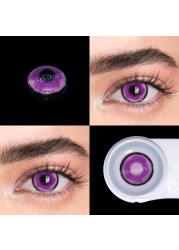 Bio-essence 1 Pair Purple Lenses Cosplay Colored Contact Lenses For Eyes Anime Accessory Shinobuko Lenses Demon Slayer Anime Lens