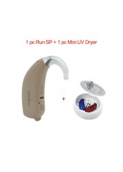 Original Siemens Signia 8 Channels Digital BTE Hearing Aids Fast P Fun P Fun SP Running SP Hearing Aid UV Dryer Charger Earpiece