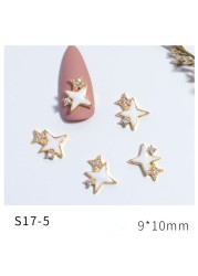 Net Red New Nail Art Jewelry Zircon Star Moon Love Pearl Rabbit Butterfly Chain Nail Decoration Nail Accessories