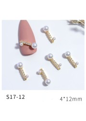 Net Red New Nail Art Jewelry Zircon Star Moon Love Pearl Rabbit Butterfly Chain Nail Decoration Nail Accessories