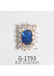 Japanese Zircon Nail Art Color Zircon Gemstone Jewelry Color Love Zircon True Gold Color Nail Decoration