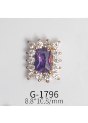 Japanese Zircon Nail Art Color Zircon Gemstone Jewelry Color Love Zircon True Gold Color Nail Decoration