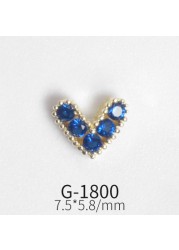 Japanese Zircon Nail Art Color Zircon Gemstone Jewelry Color Love Zircon True Gold Color Nail Decoration