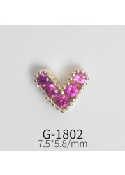 Japanese Zircon Nail Art Color Zircon Gemstone Jewelry Color Love Zircon True Gold Color Nail Decoration