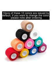 1/6/10/20pcs Disposable Tattoo Bandage Self Adhesive Elastic Bandage Handle With Tube Tighten Permanent Makeup Accessories