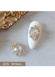 4pcs/lot Love Rose Butterfly Pendant 3D Alloy Nail Art Zircon Pearl Metal Manicure Nails Accessories DIY Nail Decorations Charms