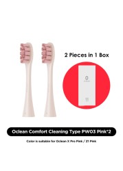 Oclean X Pro Elite/X Pro/F1/Air 2/One 2/4pcs Replacement Brush Heads for Electric Toothbrush Deep Cleaning Toothbrush Heads