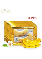 InniCare 50/60/80/100pcs Crystal Collagen Golden Eye Mask Dark Circles Acne Beauty Patches for Eye Skin Care Korean Cosmetics