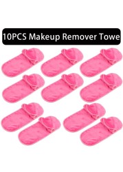 2/5/10pcs Makeup Remover Towel Microfiber Reusable Makeup Cloth Pads Women Face Facial Cleaning Towel Beauty Women Makeup Tools