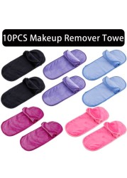 2/5/10pcs Makeup Remover Towel Microfiber Reusable Makeup Cloth Pads Women Face Facial Cleaning Towel Beauty Women Makeup Tools