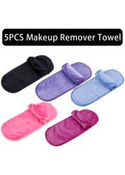 2/5/10pcs Makeup Remover Towel Microfiber Reusable Makeup Cloth Pads Women Face Facial Cleaning Towel Beauty Women Makeup Tools