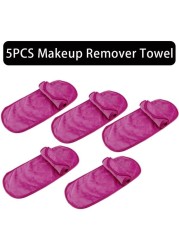 2/5/10pcs Makeup Remover Towel Microfiber Reusable Makeup Cloth Pads Women Face Facial Cleaning Towel Beauty Women Makeup Tools