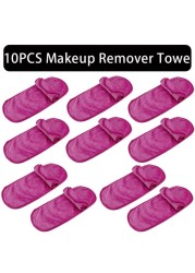 2/5/10pcs Makeup Remover Towel Microfiber Reusable Makeup Cloth Pads Women Face Facial Cleaning Towel Beauty Women Makeup Tools