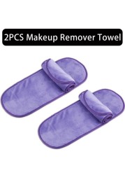 2/5/10pcs Makeup Remover Towel Microfiber Reusable Makeup Cloth Pads Women Face Facial Cleaning Towel Beauty Women Makeup Tools