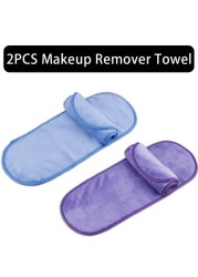 2/5/10pcs Makeup Remover Towel Microfiber Reusable Makeup Cloth Pads Women Face Facial Cleaning Towel Beauty Women Makeup Tools