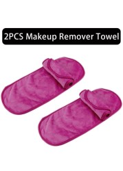 2/5/10pcs Makeup Remover Towel Microfiber Reusable Makeup Cloth Pads Women Face Facial Cleaning Towel Beauty Women Makeup Tools