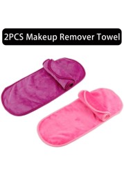 2/5/10pcs Makeup Remover Towel Microfiber Reusable Makeup Cloth Pads Women Face Facial Cleaning Towel Beauty Women Makeup Tools