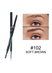 PHOERA 5 Color Natural Long Lasting No Blooming Double Ended Eyebrow Pencil Waterproof Sweatproof No Fading Eyebrow Pen TSLM1