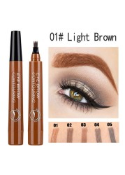 FOCALLURE - 4 Prong Liquid Eyebrow Pencil, Natural Makeup, Waterproof, Durable, Easy to Create Wild, TSLM1