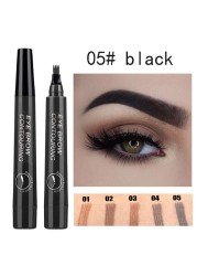 FOCALLURE - 4 Prong Liquid Eyebrow Pencil, Natural Makeup, Waterproof, Durable, Easy to Create Wild, TSLM1