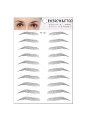 4D Eyebrows Makeup Waterproof Eyebrow Tattoo Sticker Hair Like Long Lasting Natural Fake Eyebrow Lamination Cosmetics