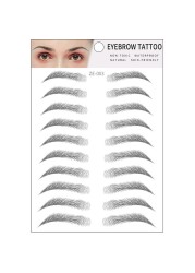 4D Eyebrows Makeup Waterproof Eyebrow Tattoo Sticker Hair Like Long Lasting Natural Fake Eyebrow Lamination Cosmetics