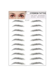 4D Eyebrows Makeup Waterproof Eyebrow Tattoo Sticker Hair Like Long Lasting Natural Fake Eyebrow Lamination Cosmetics