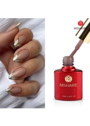 MSHARE Nude Builder Nail Extension Gel Milky Pink Cream Color Liquid In Bottle Quick Build Clear Led UV Gel 10M